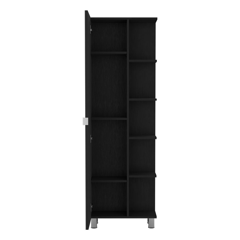 62- Bathroom Storage Cabinet with Mirrored Door and Adjustable Shelves