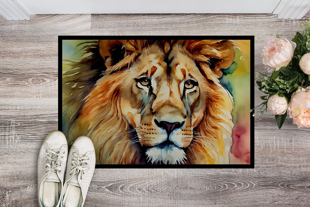 Striking Lion Artwork Doormat