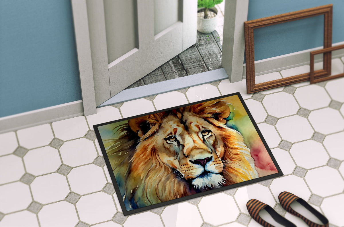 Striking Lion Artwork Doormat