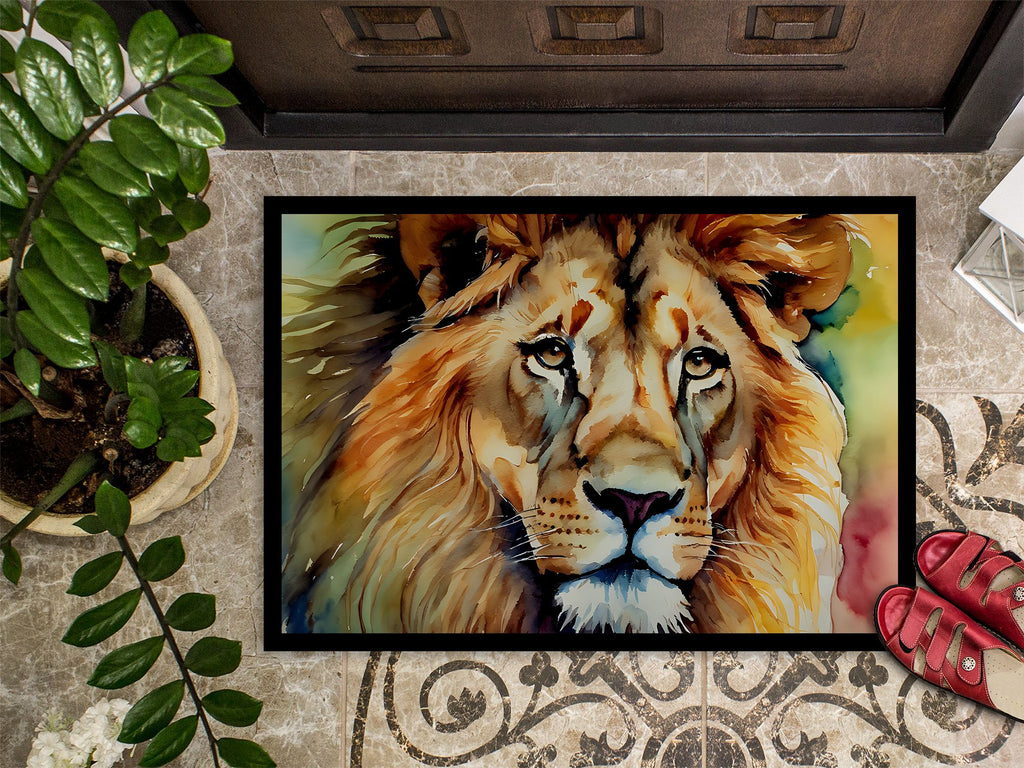 Striking Lion Artwork Doormat