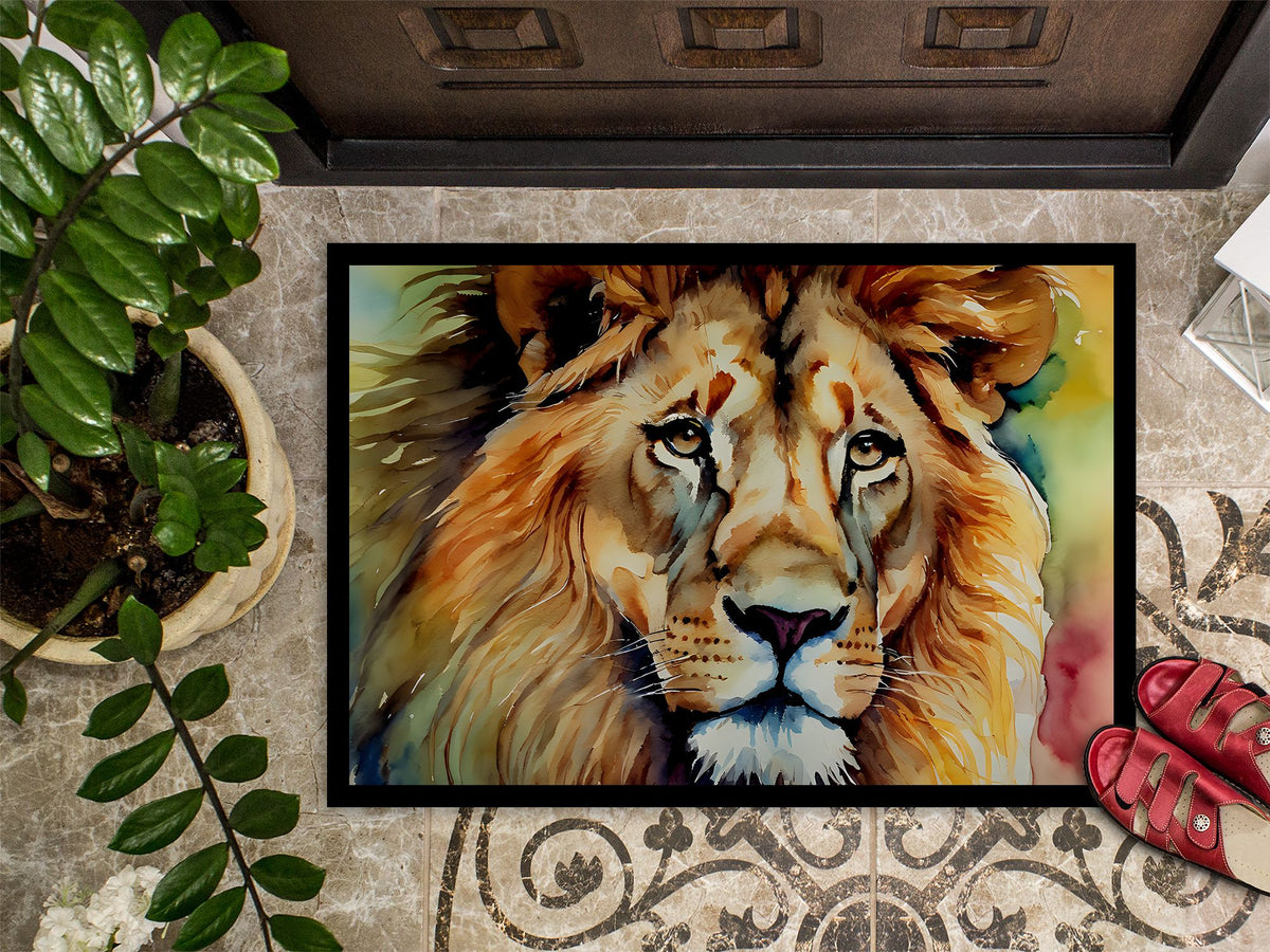 Striking Lion Artwork Doormat