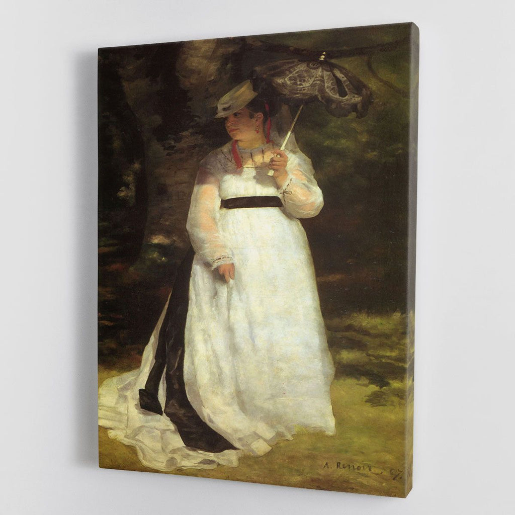 Renoir Lise with an Umbrella Canvas Print or Poster - Fine Art Wall Decor