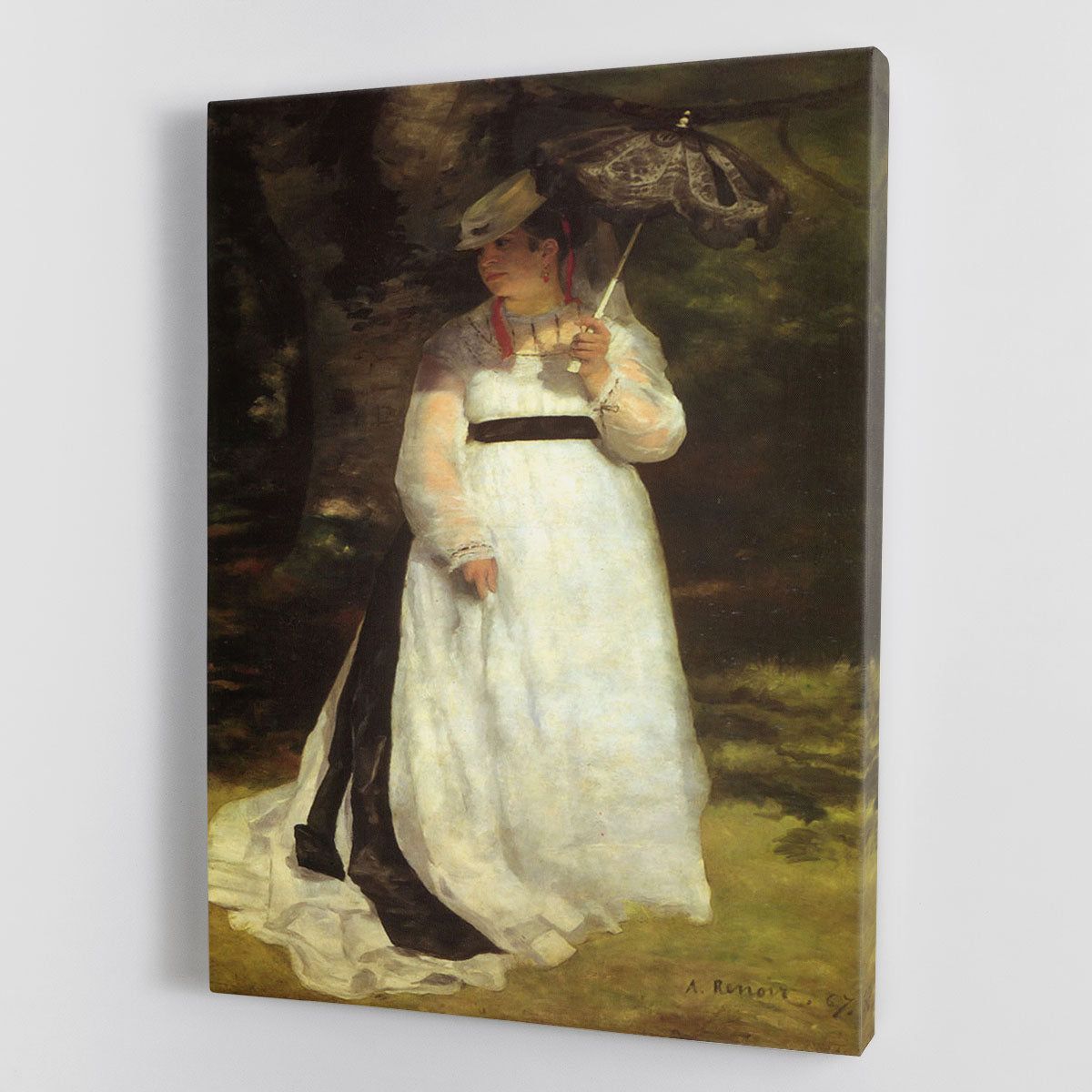 Renoir Lise with an Umbrella Canvas Print or Poster - Fine Art Wall Decor