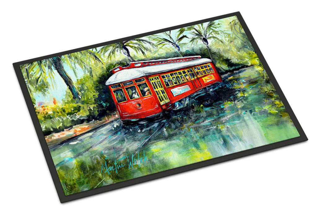 Little Red Street Car Indoor-Outdoor Doormat