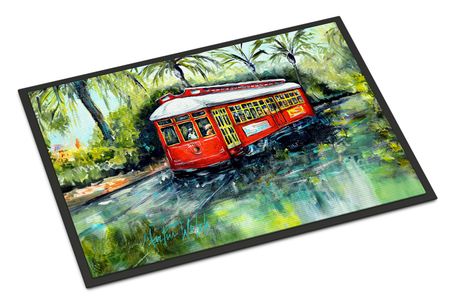 Little Red Street Car Indoor-Outdoor Doormat