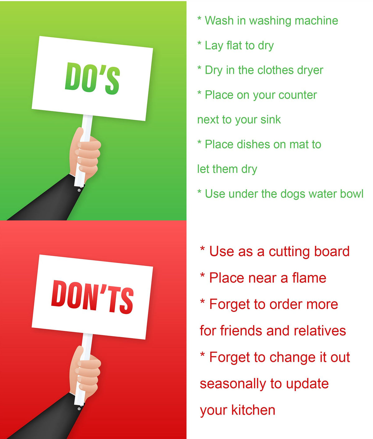 Liver and White Brittany Christmas Dish-Drying Mat