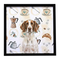 Liver and White Pointer Coffee Bar Framed Wall Art