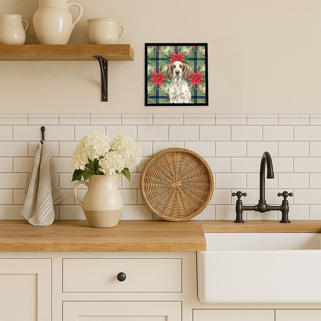 Liver Belton English Setter Christmas Wall Art