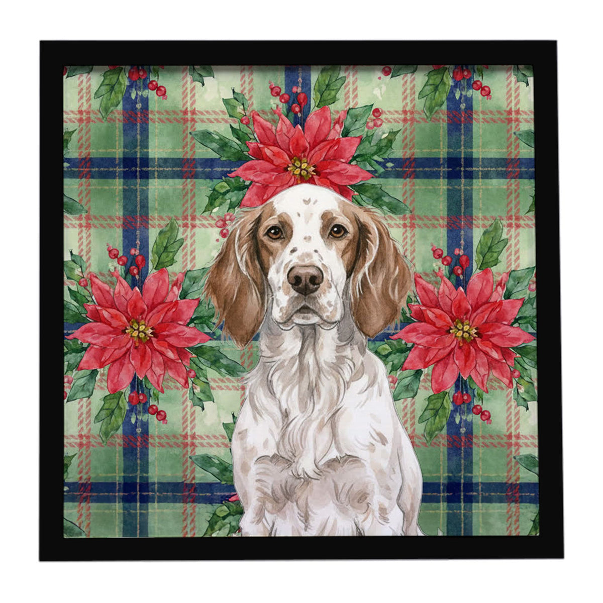 Liver Belton English Setter Christmas Wall Art