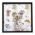 Liver Dalmatian Coffee Bar Framed Wall Art