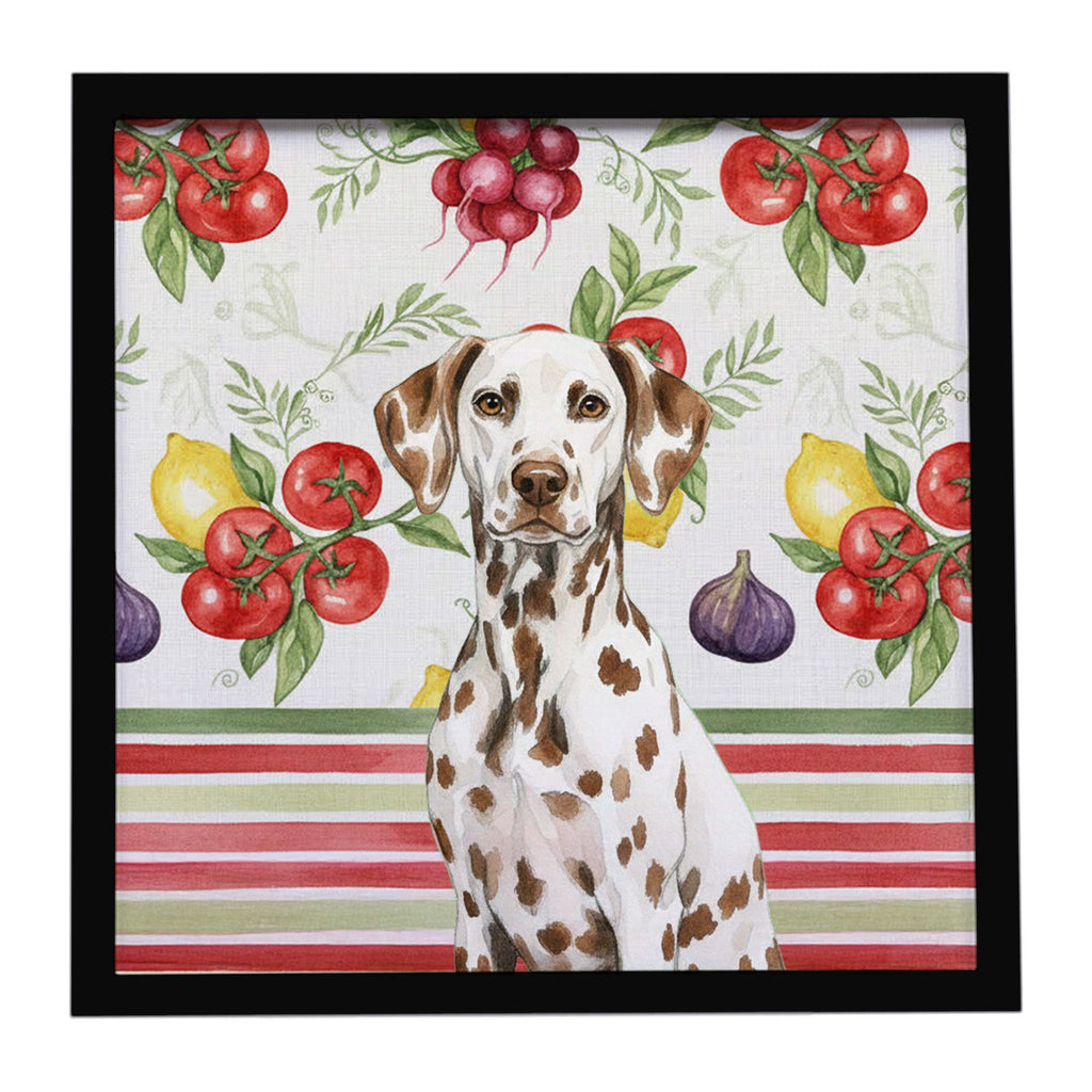 Liver Dalmatian Vegetables Framed Wall Print