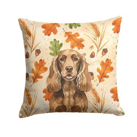English Cocker Spaniel Heirloom Fall Pillow