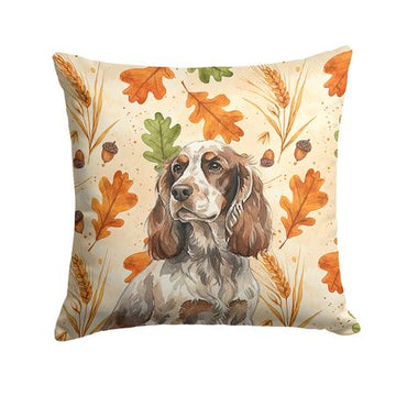 English Cocker Spaniel Heirloom Fall Accent Pillow