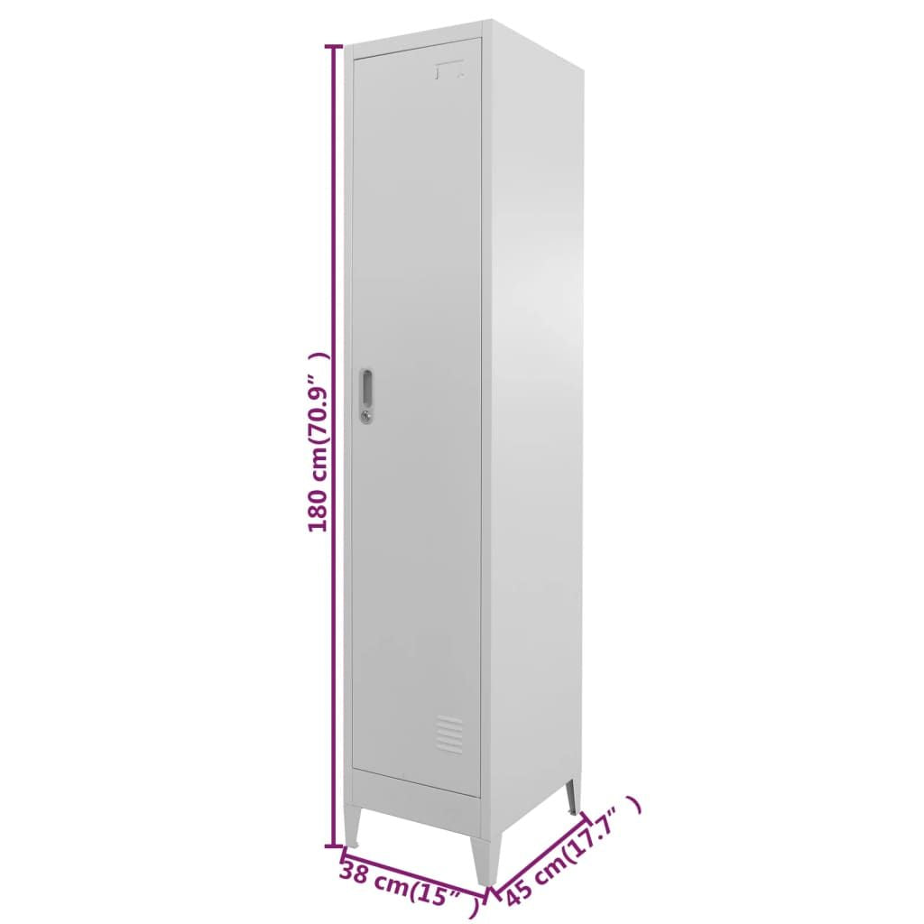 Industrial Locker Cabinet with Lockable Storage
