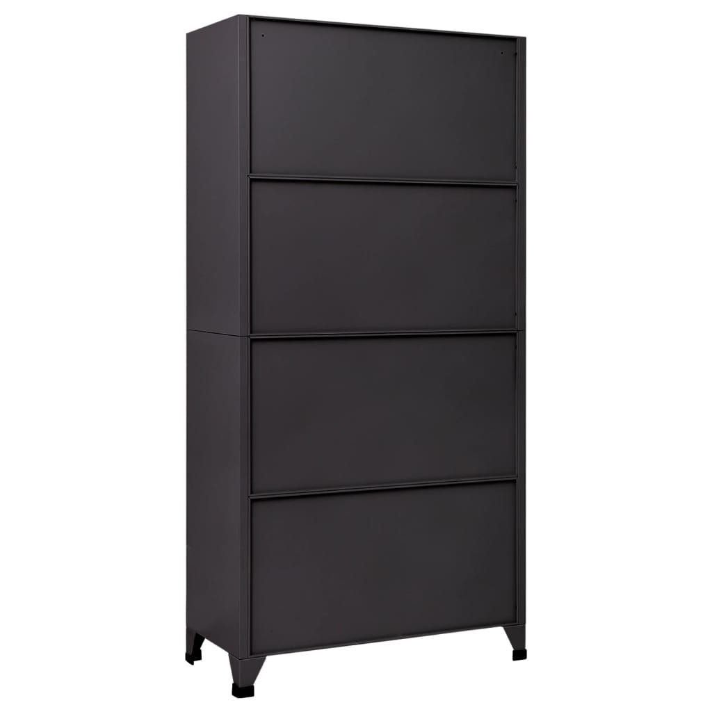Modern Locker Cabinet with Lockable Doors for Office or School Storage