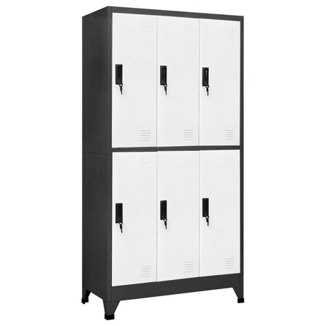 Modern Locker Cabinet with Labeled Compartments