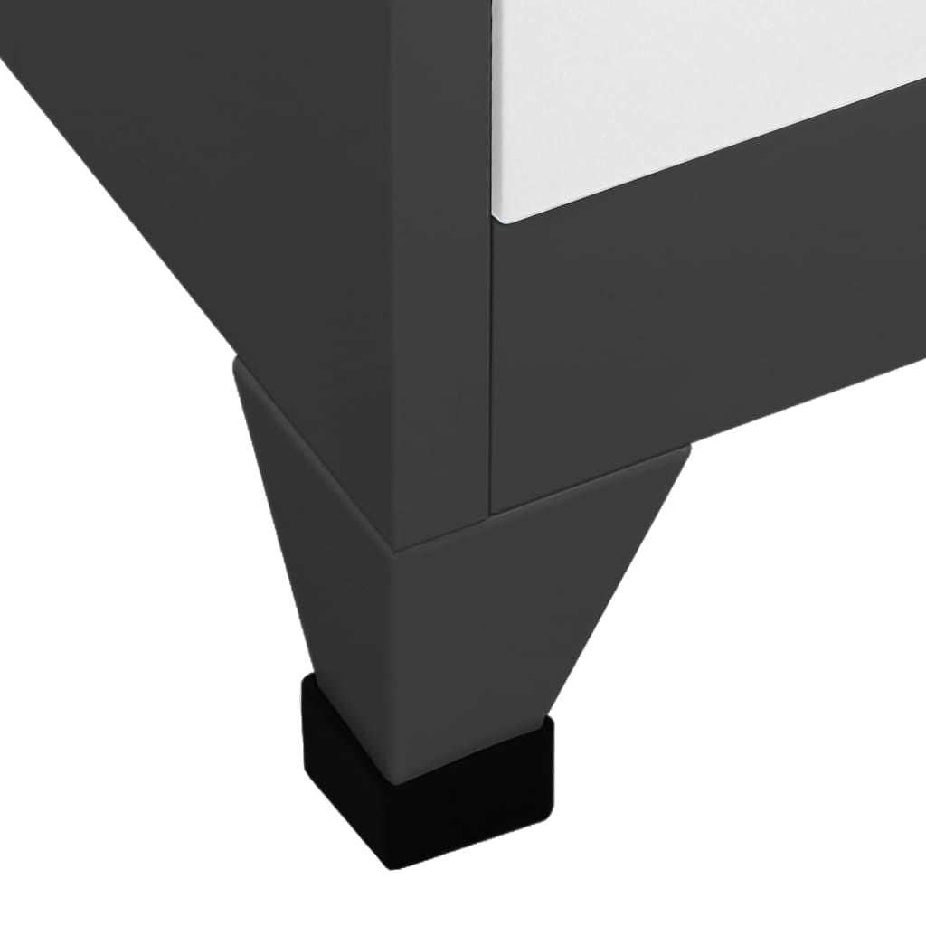Modern Locker Cabinet with Labeled Compartments