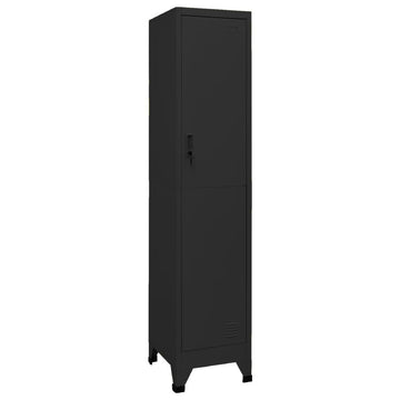 Black Locker Cabinet with Lockable Vented Door