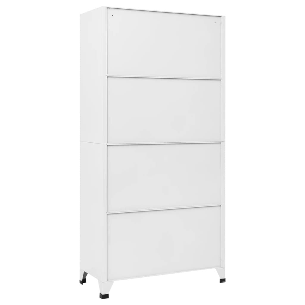 Locker Cabinet White 35.4"x15.7"x70. Steel