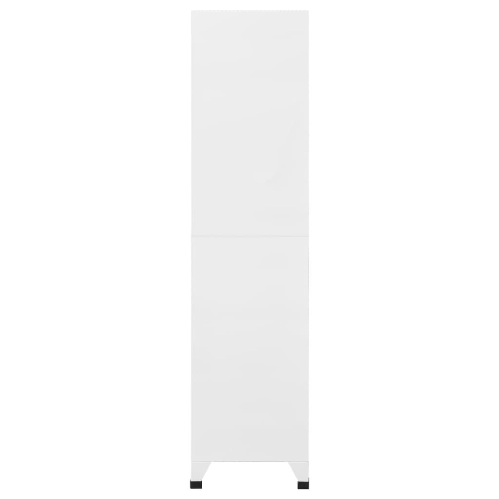 Locker Cabinet White 35.4"x15.7"x70. Steel