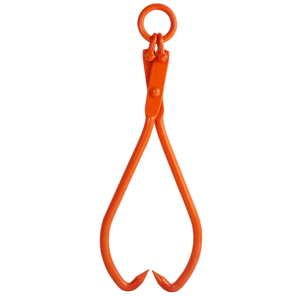 Log Skidding Tongs with Tightening Claw Grip