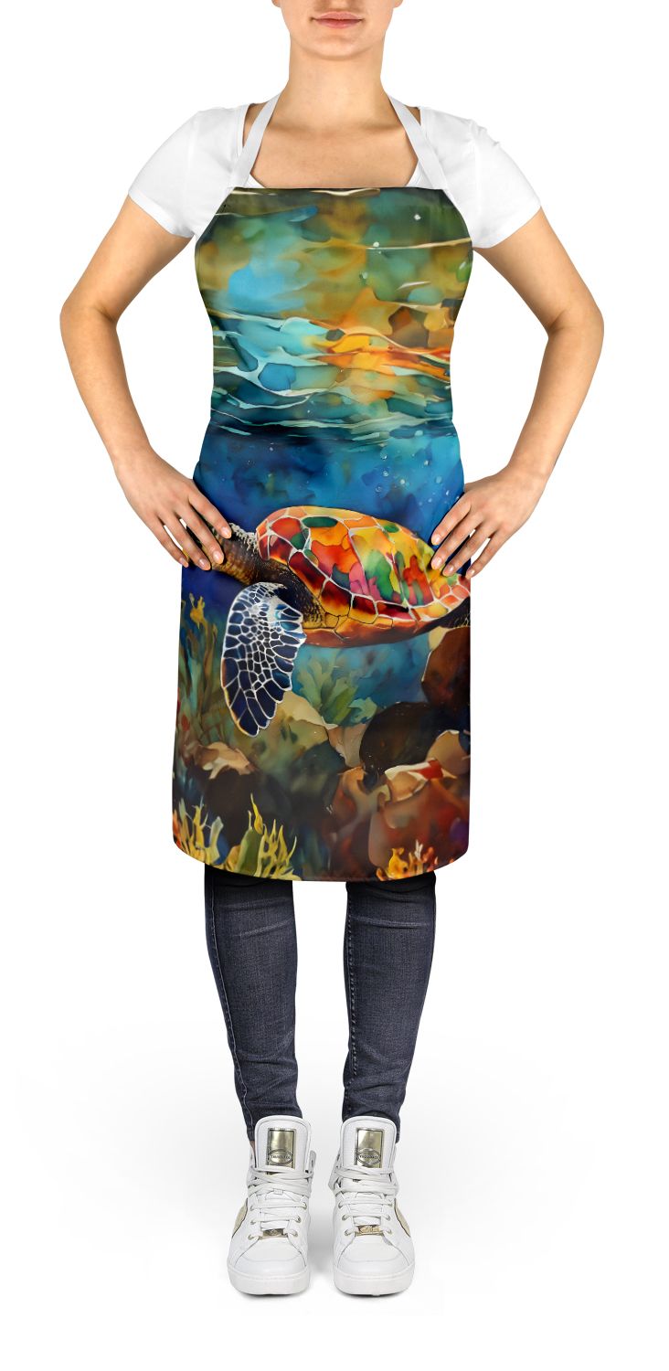 Loggerhead Sea Turtle Art Apron