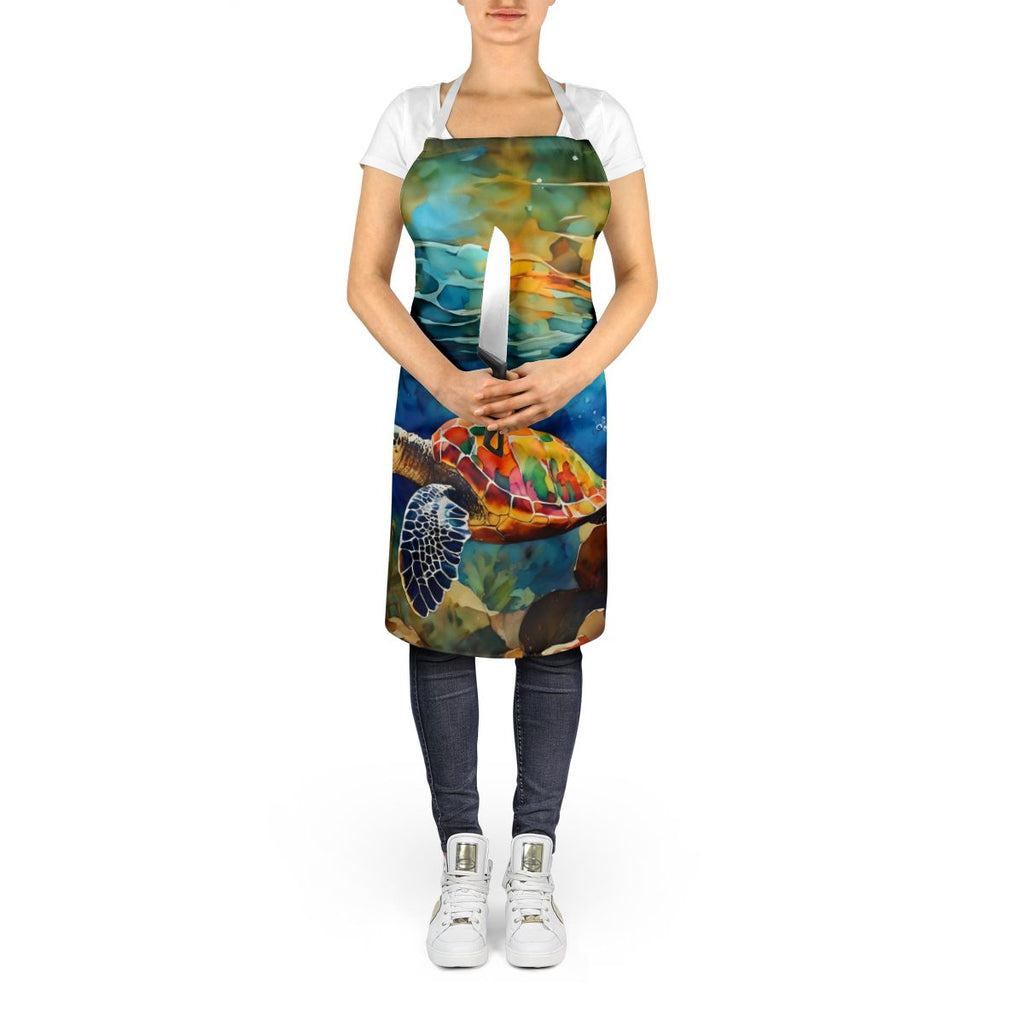 Loggerhead Sea Turtle Art Apron