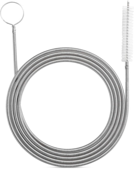Flexible Long Brush for Drains, Tubes, and Hoses