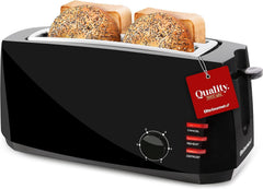 4-Slice Toaster with Extra Wide Slots for Bagels and Waffles