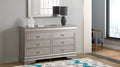 Lorana Silver Champagne Croc-Finish Dresser
