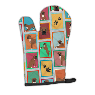 Black Face Boxer Right-Hand Oven Mitt