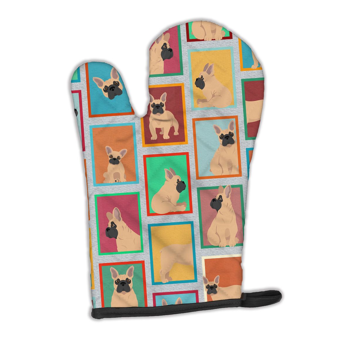 Fawn French Bulldog Quilted Oven Mitt
