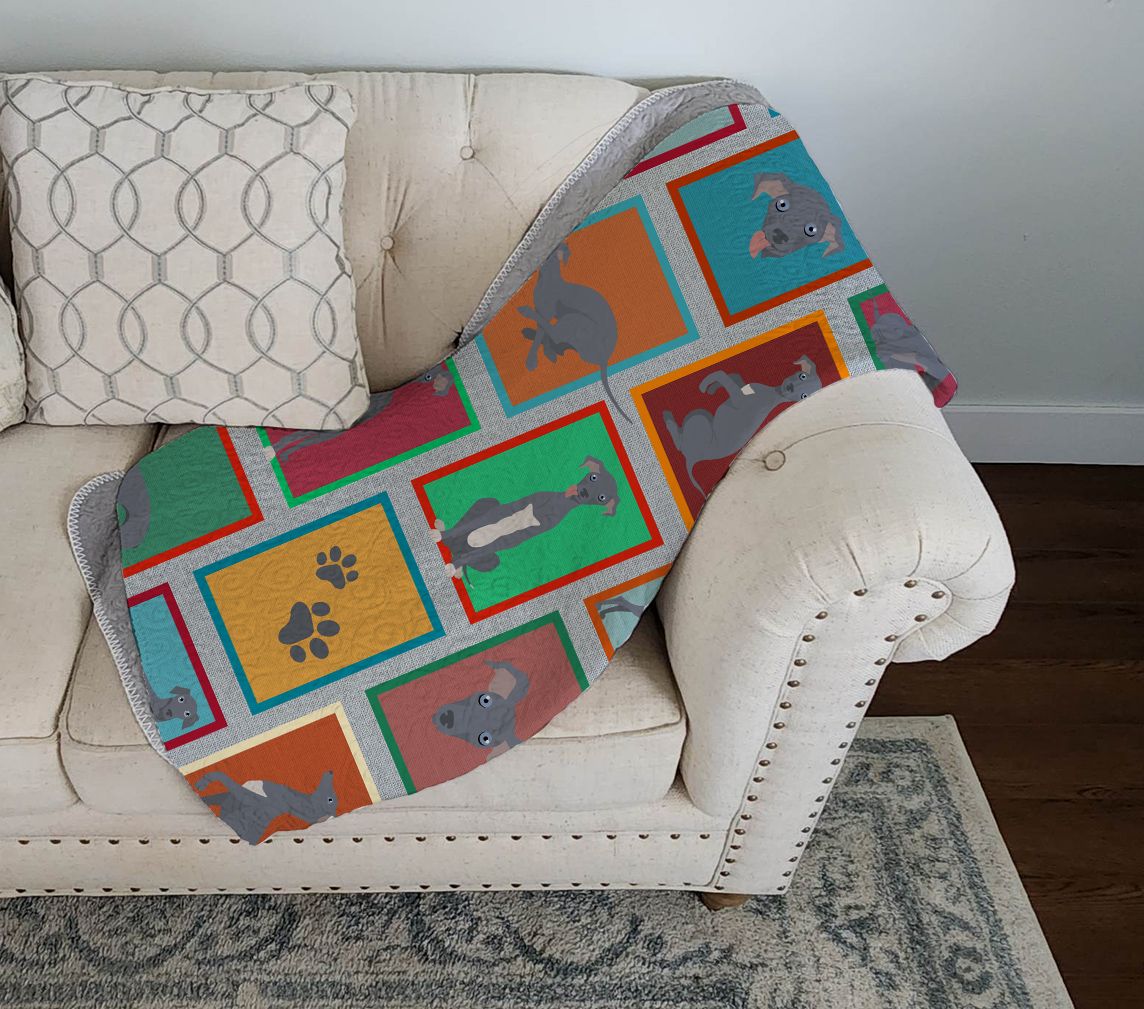 Lots of Italian Greyhounds Quilted Throw