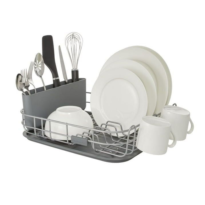 Compact Dish Drying Rack for Small Kitchen Counters