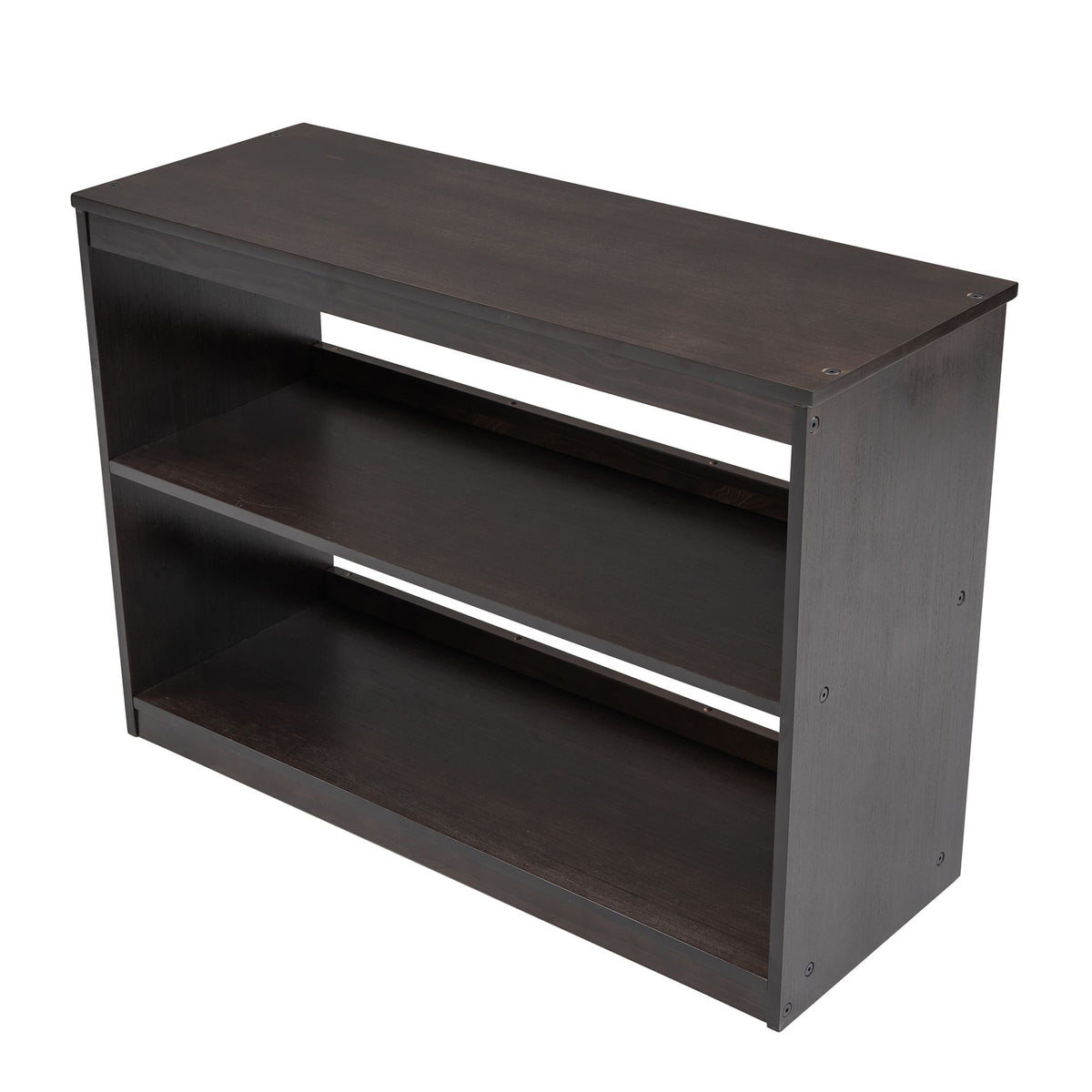 Low Twin Study Loft Bed with Rolling Desk and Cabinet
