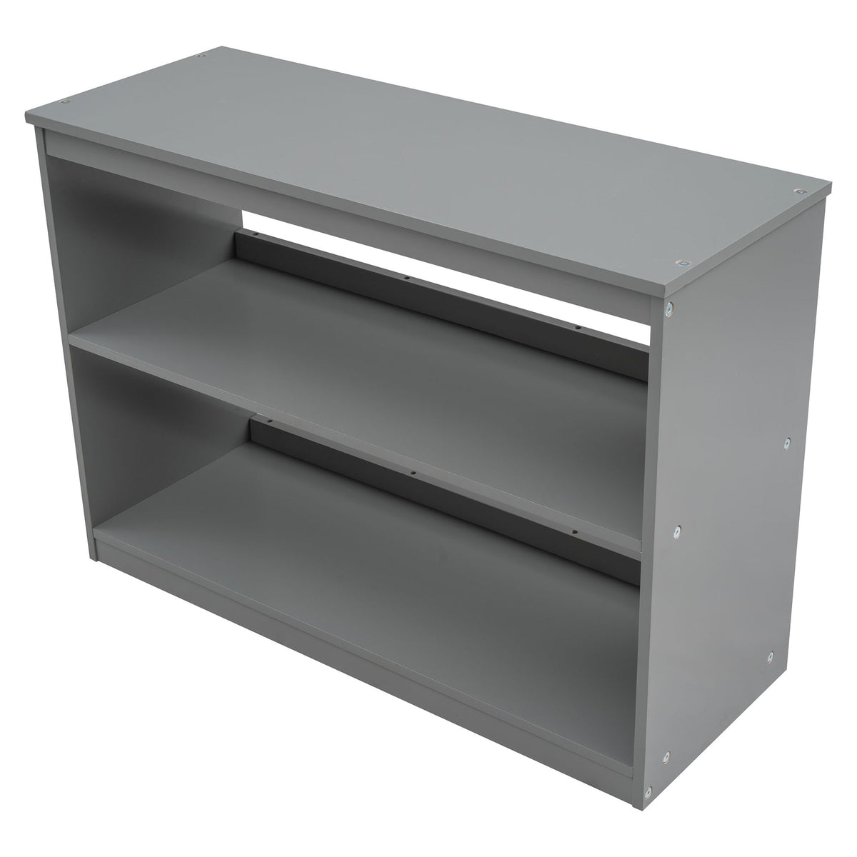 Low Twin Loft Bed with Rolling Desk and Cabinet