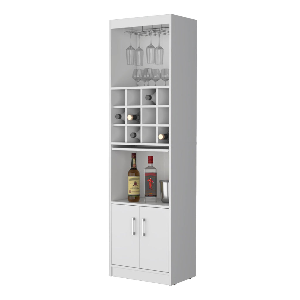 Lowa Bar Cabinet with Wine Rack and Concealed Storage