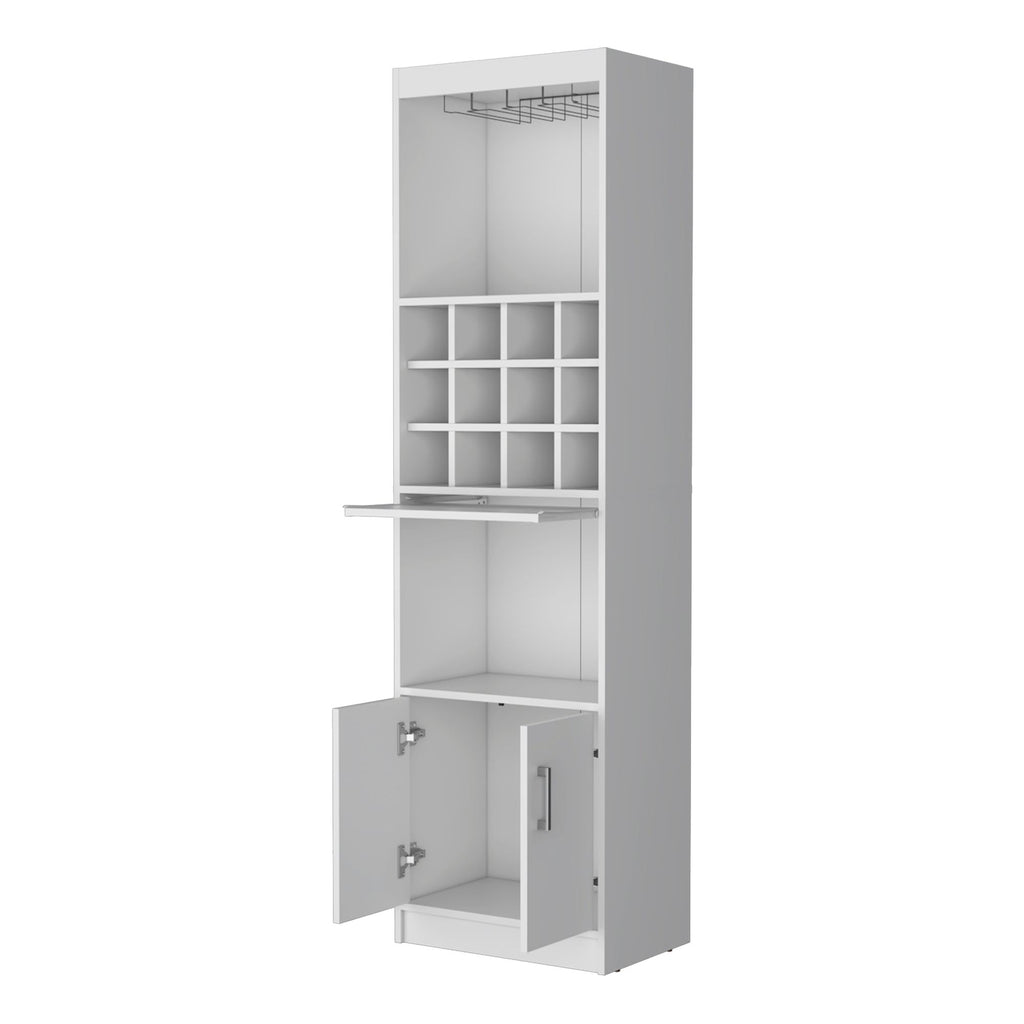 Lowa Bar Cabinet with Wine Rack and Concealed Storage