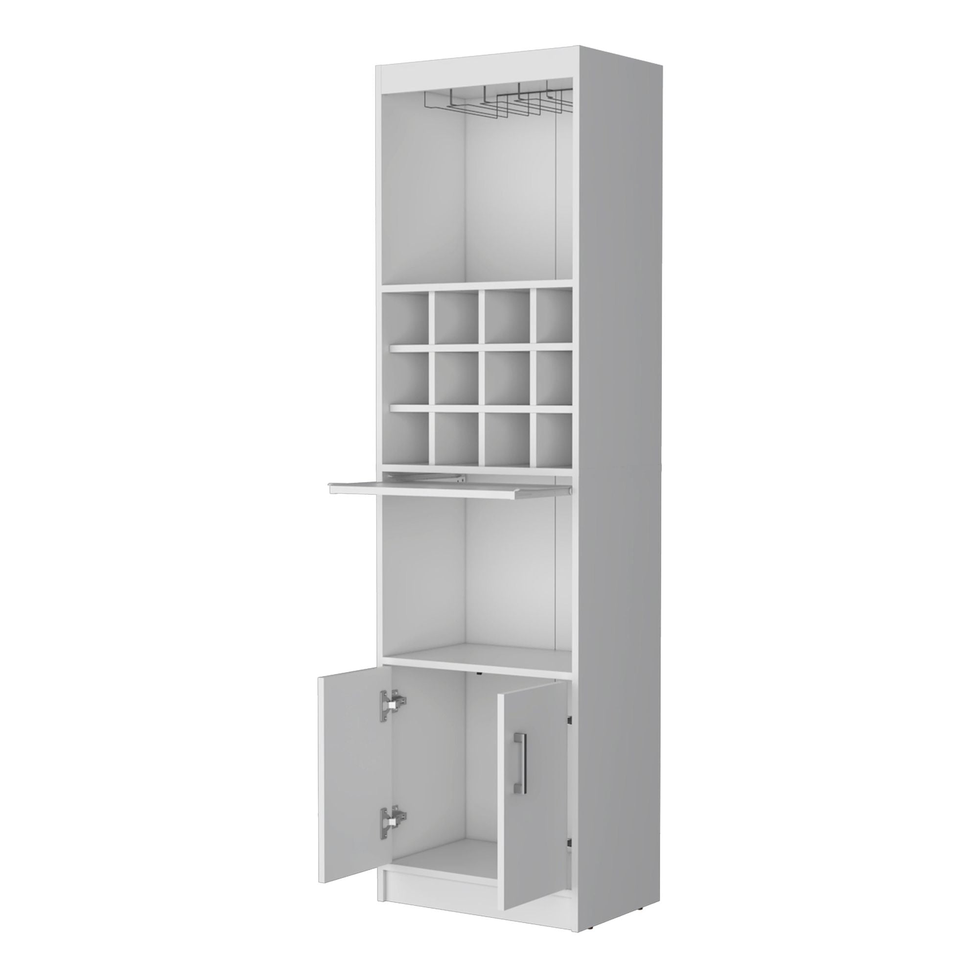 Lowa Bar Cabinet with Wine Rack and Concealed Storage