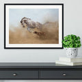 Lusitanian Horse and Rhodesian Ridgeback Framed Print