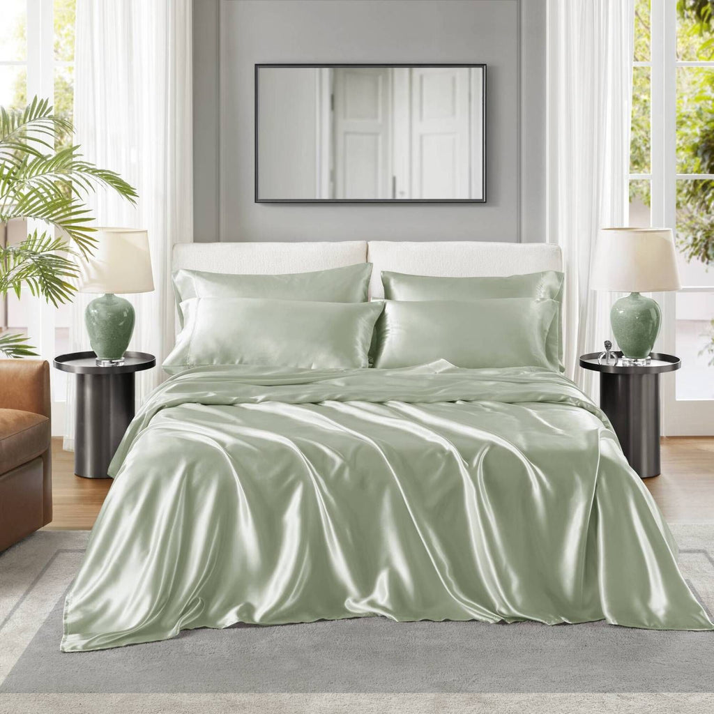 Luxury King Sheet Set – 4 Pillowcases, Wrinkle Free & Silky Soft