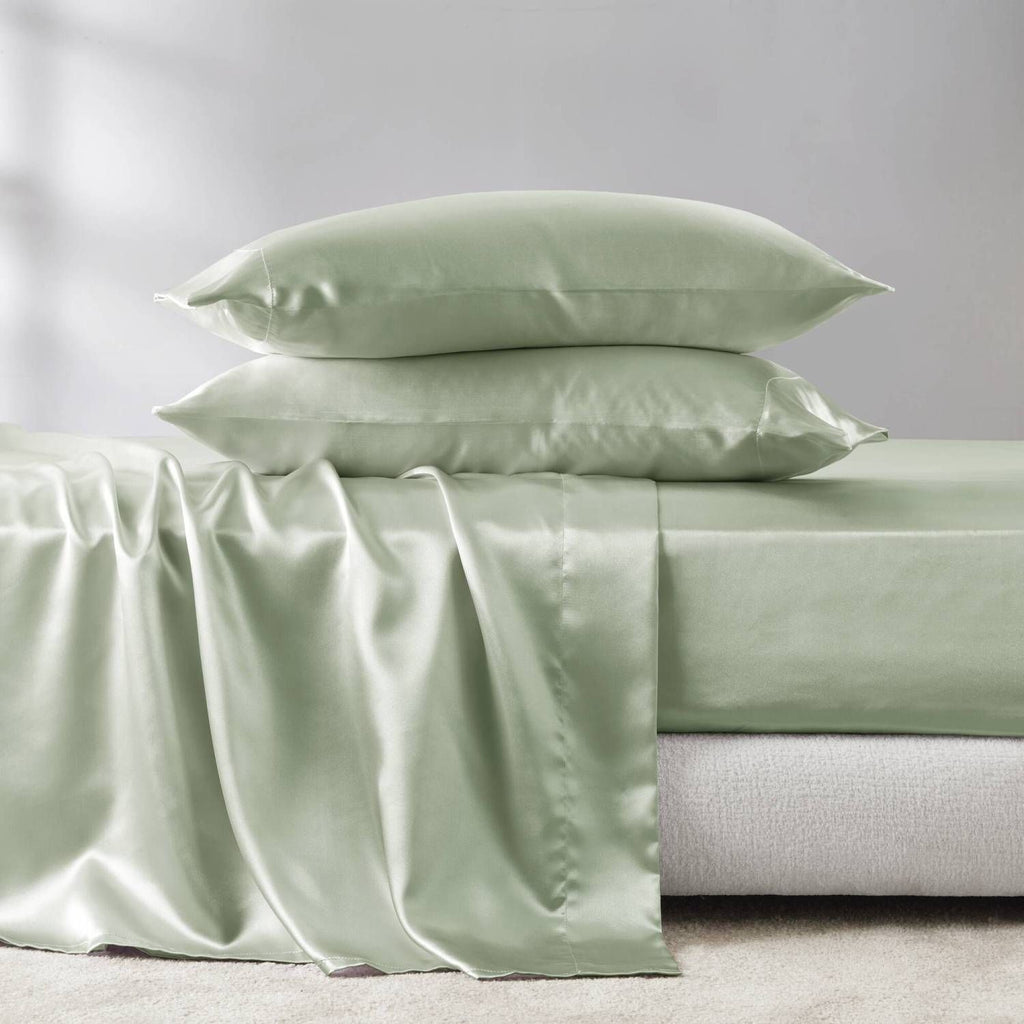 Luxury King Sheet Set – 4 Pillowcases, Wrinkle Free & Silky Soft