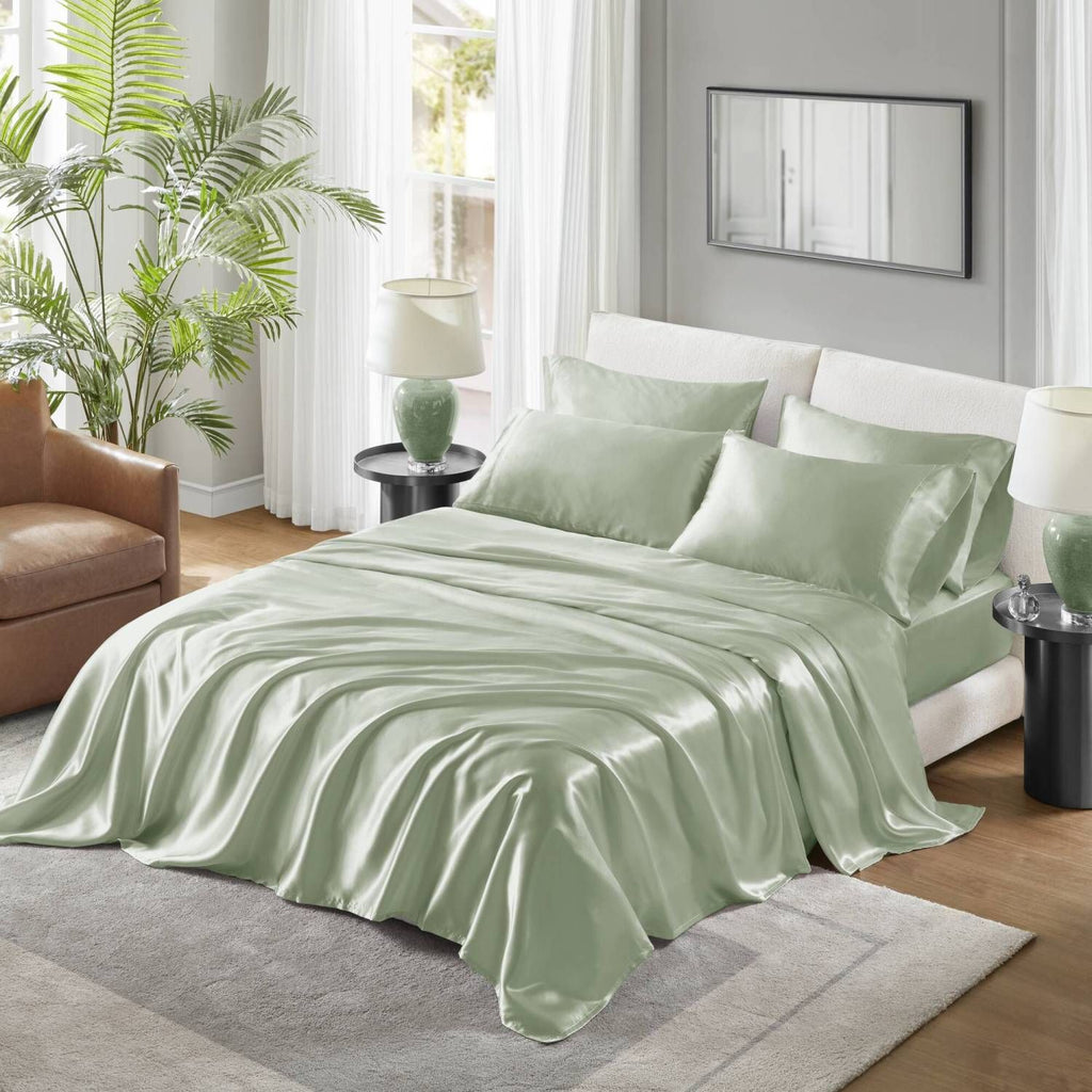 Luxury King Sheet Set – 4 Pillowcases, Wrinkle Free & Silky Soft