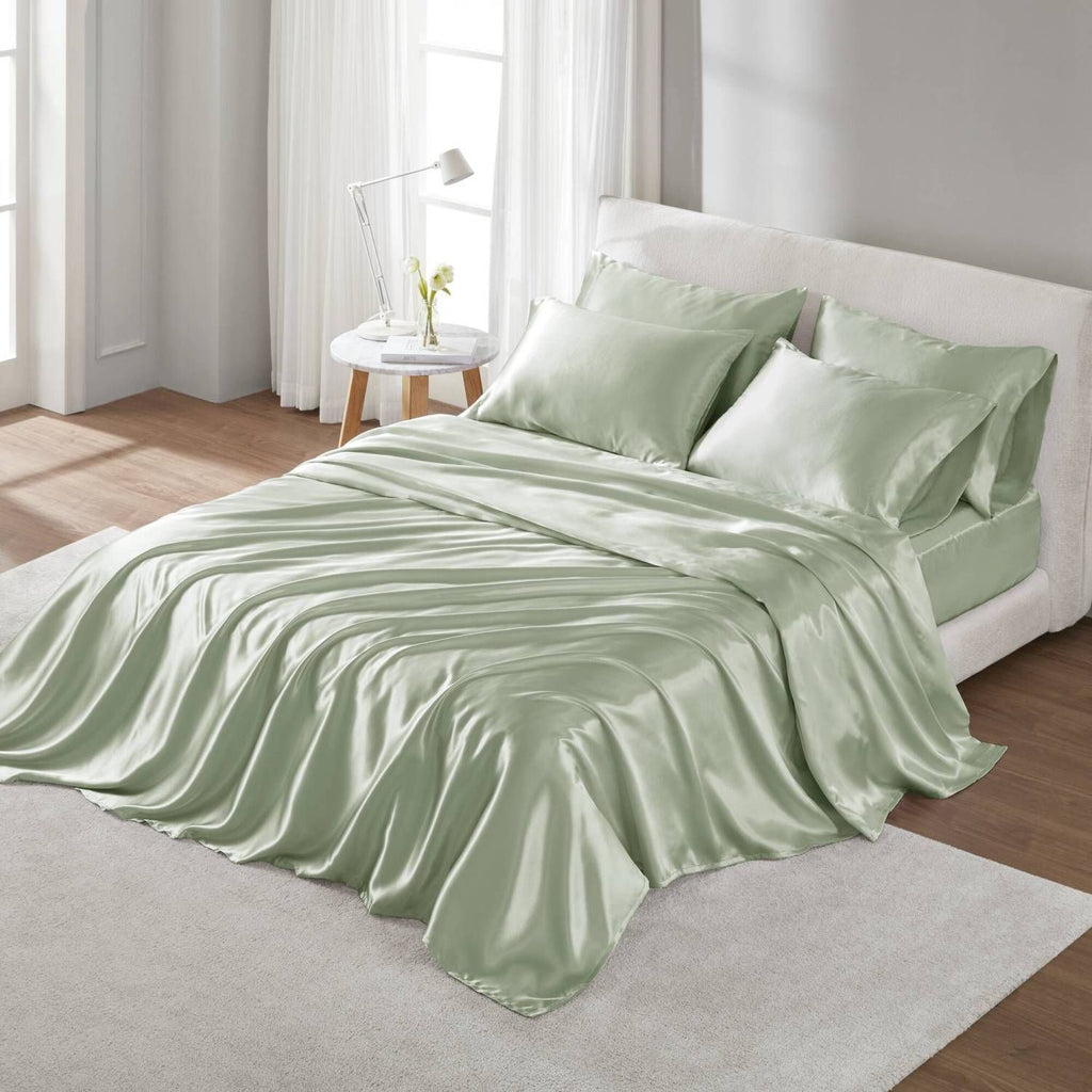 Luxury King Sheet Set – 4 Pillowcases, Wrinkle Free & Silky Soft