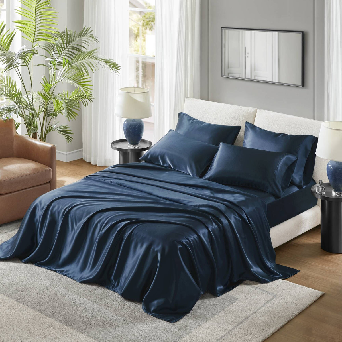Luxury Queen Sheet Set – Wrinkle-Free, OEKO-TEX , Silky Texture