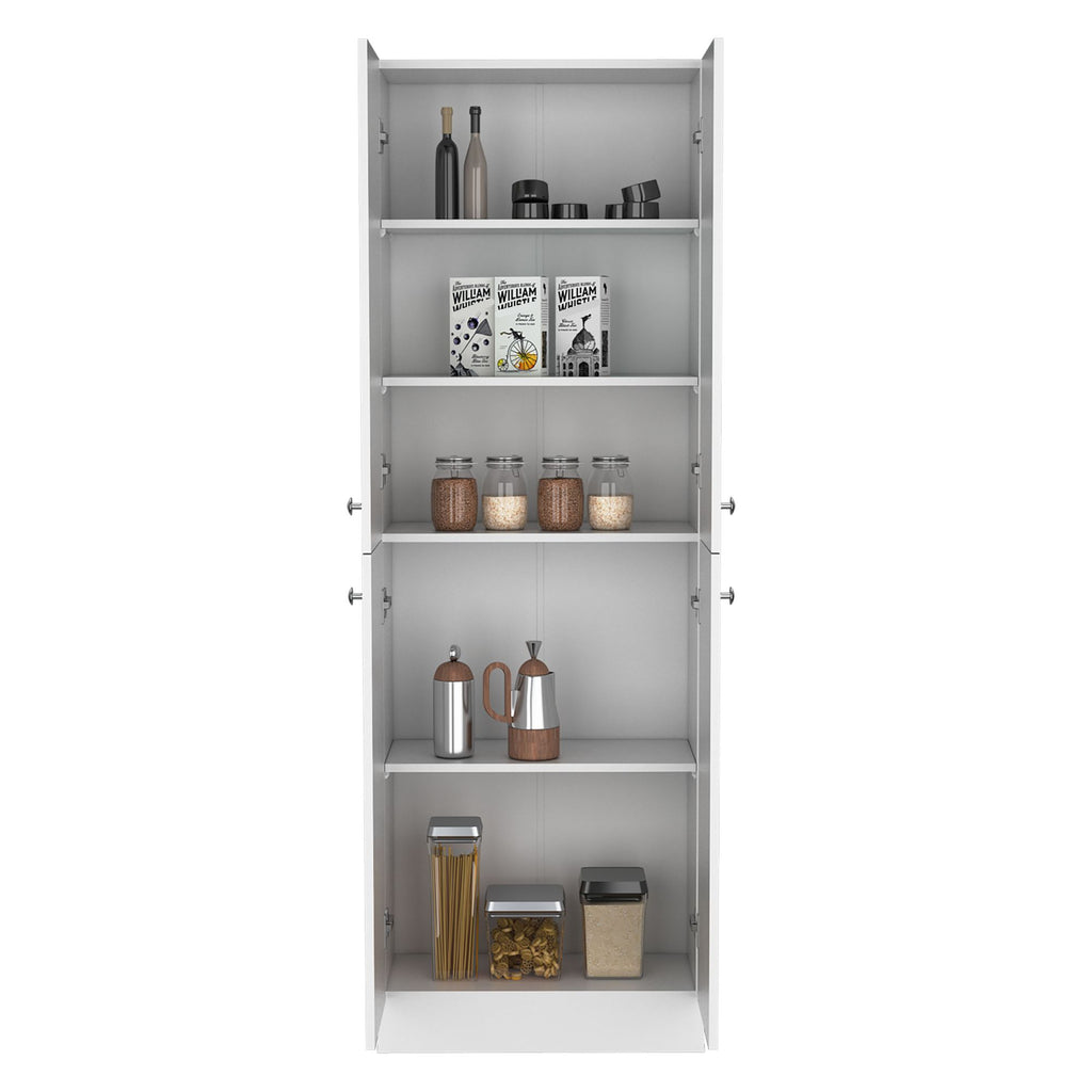 Lynch 71- Kitchen Pantry Cabinet with Adjustable Shelves and 4 Doors