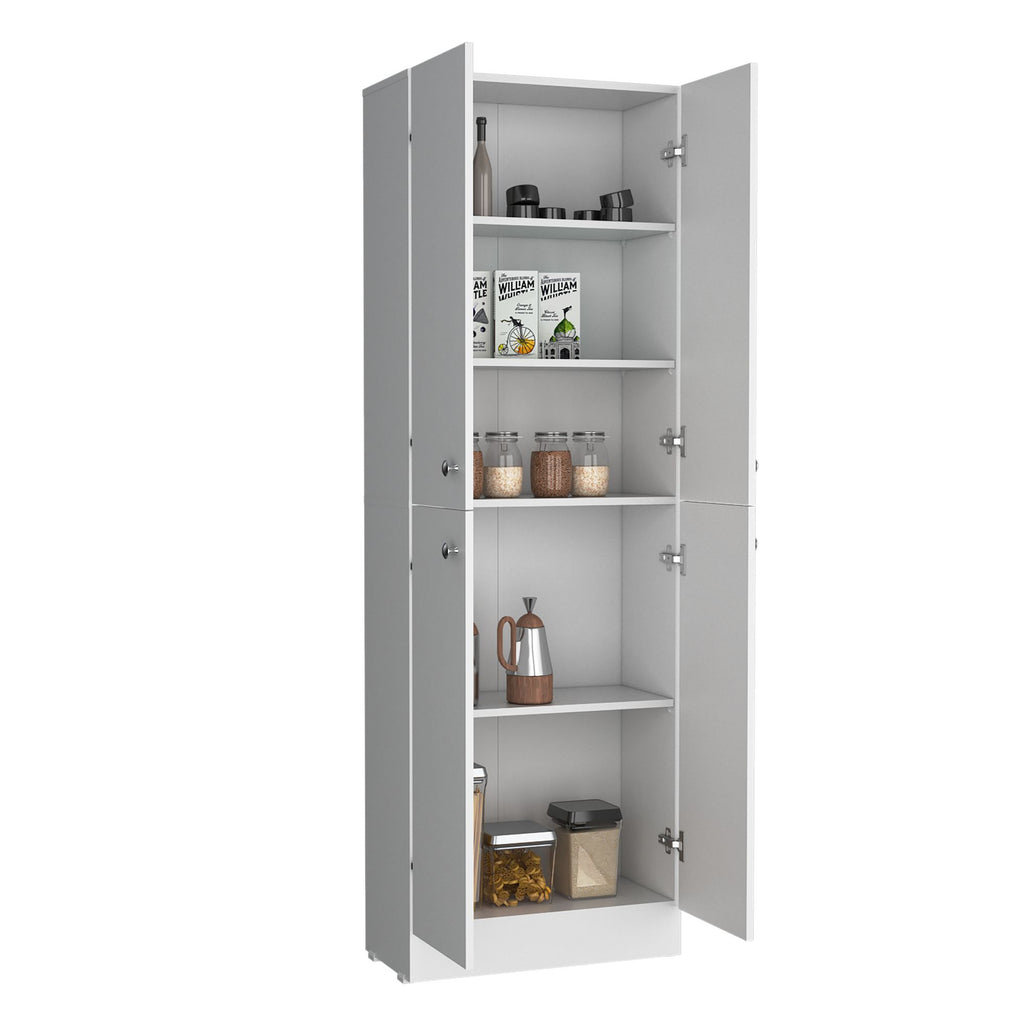 Lynch 71- Kitchen Pantry Cabinet with Adjustable Shelves and 4 Doors