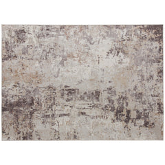 Modern Abstract Area Rug - Non-Slip, Washable Chenille Carpet for Living Room