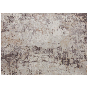Modern Abstract Area Rug - Non-Slip, Washable Chenille Carpet for Living Room