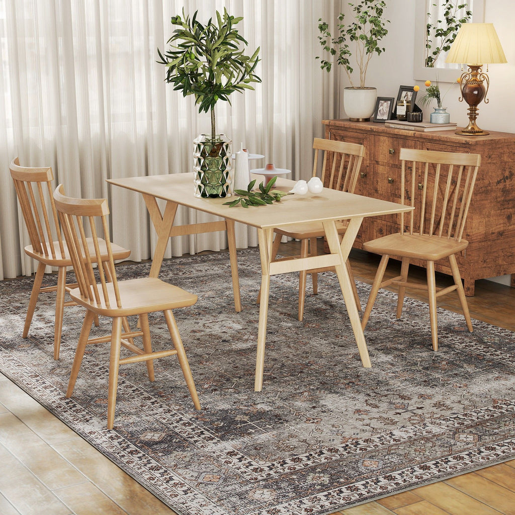 Machine Washable Traditional Chenille Area Rug